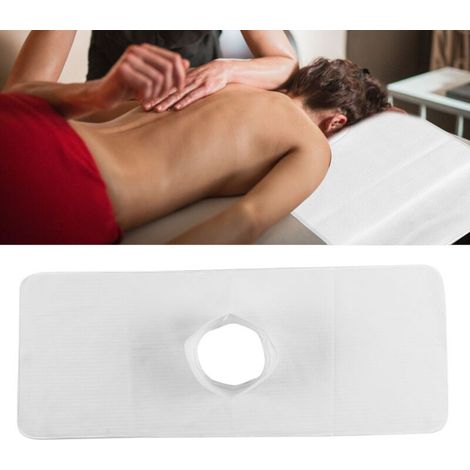 Serviette de Massage en Coton pour Salon de Spa, 35 x 90 cm, Blanche - Soins Visage et Corps (1/5)