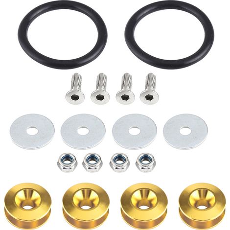 Eosnow Auto Aluminiumlegierung Stoßstange Unterlegscheibe/Bolzen Motorraum Dress Up Kit Schnellverschluss