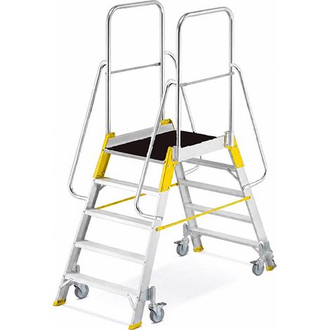 Leiternüberstieg 2x8 Stufen - Max Arbeitshöhe 3.68m - 9708R-MC (1/5)