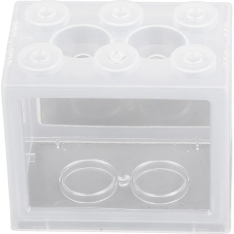 Petit Aquarium Betta Transparent en acrylique, antidéflagrant, Miniature Portable pour tortue, Reptile, crevettes ordinaires (1/5)