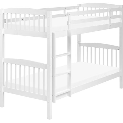 Bunk Bed Pine Wood REVIN 90 x 200 cm (EU Single) White (1/5)
