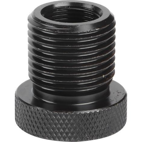 Adaptateur de filtre à huile fileté 1/2‑28 vers 3/4‑16, connecteur moleté noir, pièces automobiles (1/5)