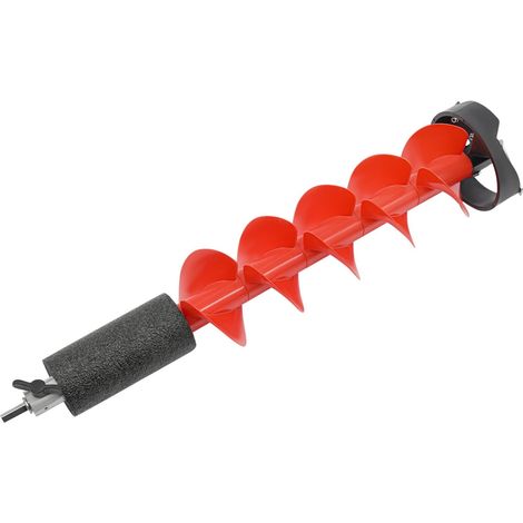 Ice Auger - Foret à glace en nylon - 15 cm - Longueur : 75 cm - Pour la pêche sur glace - Pour les amateurs d'activités sur glace (1/5)