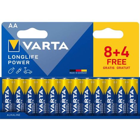 Varta Batterie AA Longlife Power Pack 12 - Alcaline 1,5V