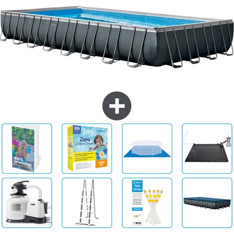 Intex Piscina Ultra XTR Rettangolare - 975x488x132 cm - 9-pezzi  S582 (1/4)