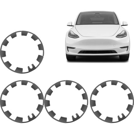 (T04) 40 Radkappen in Carbon-Optik (20 Zoll) für Tesla Model Y 2021-2023 (1/5)