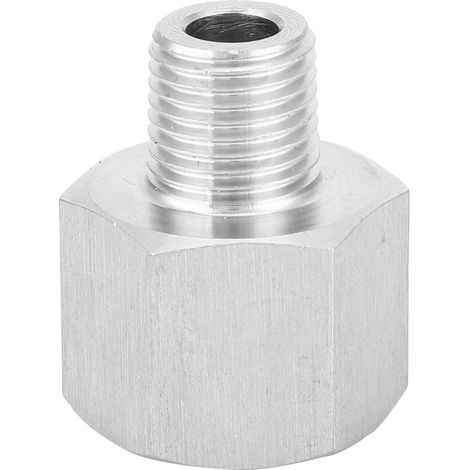 Edelstahl-Rohrverschraubung (Innengewinde/Außengewinde), 2 Stück, 1/2"-BSP-Innengewinde auf 1/4"-Rohrverschraubung (Außengewinde) (1/5)