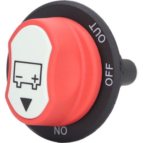 Interrupteur à bouton de batterie, coupe-circuit, sectionneur électrique, réglage MARCHE/ARRÊT/SORTIE, 50 V CC, 50 A (1/5)