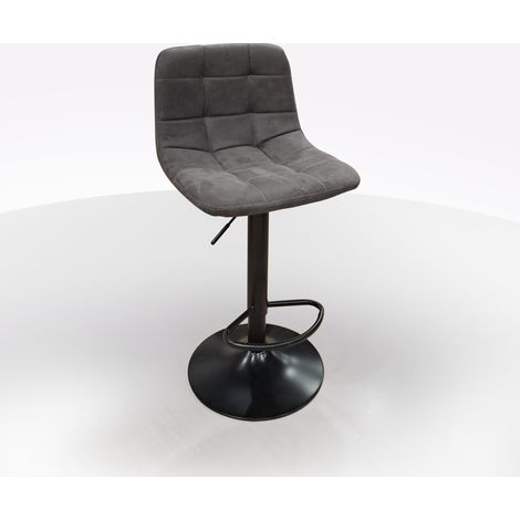 SGABELLO MOD. DANIELA IN TESSUTO GRIGIO VINTAGE (1/4)