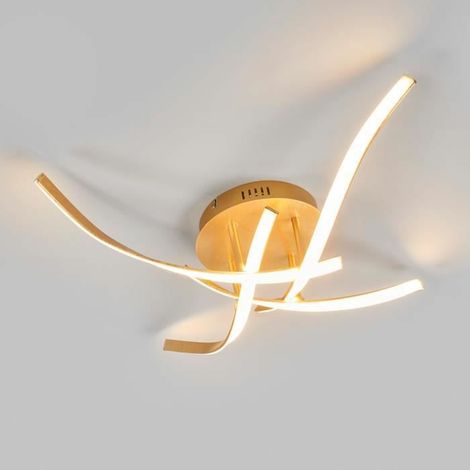 [NEUWERTIG] B-Ware Lampenwelt Dimmbare Led Deckenlampe Deckenlampe Lampe Leuchte Milane Golden