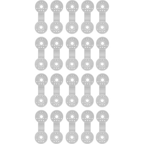 Lot de 20 pinces rondes pour filets d'ombrage, accessoires pour serres et tentes.