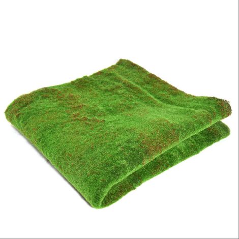 Césped artificial fabricado con fibras de polietileno, 1 x 1 m, alfombra de césped verde para jardín y decoración exterior. (1/5)