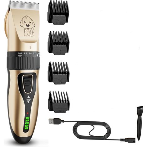 Tondeuse à poils de chien électrique rechargeable pour une coupe et un entretien réguliers à domicile.-AquaForge (1/5)