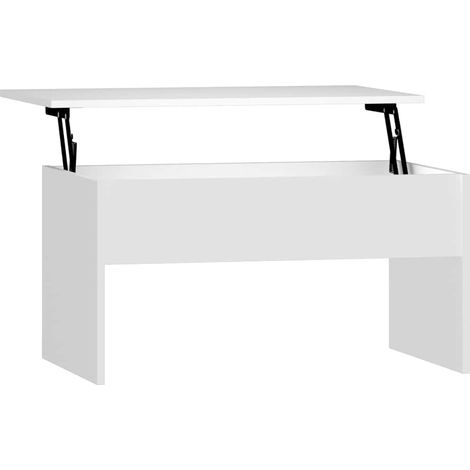 Coffee Table White 80x50.5x41.5 cm Engineered Wood vidaXL