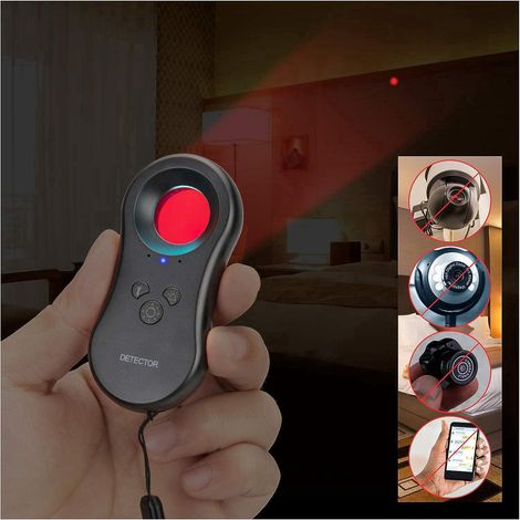 Détecteur de caméra cachée, détecteur d'appareil caché LED avec viseur infrarouge - détecteur de caméra anti-espion de poche pour localiser (1/5)
