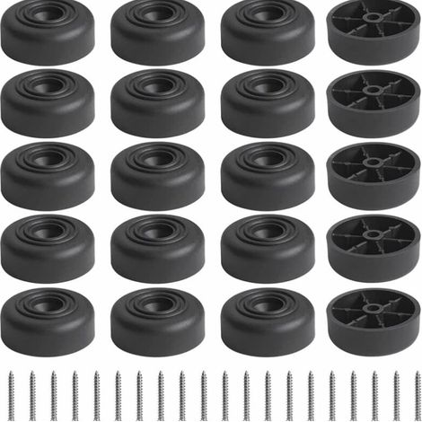 Patins de protection pour meubles, pieds de canapé, pieds ronds en plastique, pieds de table basse, pieds de meuble, semelles de meubles, patins en caoutchouc pour pieds de table (1/5)