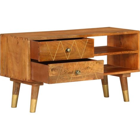 Maison Exclusive - TV-Schrank 85 x 35 x 47 cm Mango-Massivholz (1/5)
