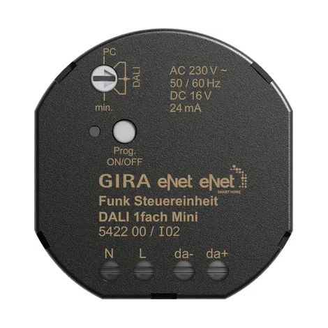 Gira Unidad de control inalámbrica DALI 1f Mini Gira eNet [542200], 5422 00