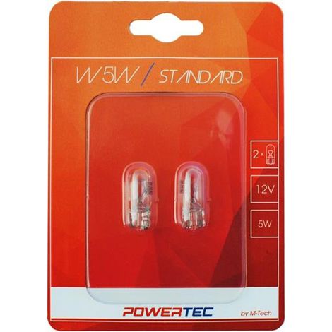 2 Ampoules W2.1x9.5d W5w T10 12v 5w