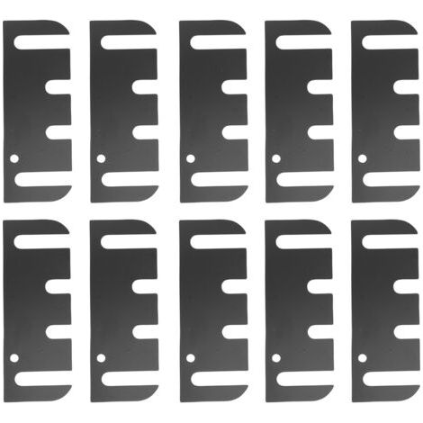 RHG Lot de 10 cales de charnière de porte en acier inoxydable avec revêtement pour l'alignement des portes et le comblement des espaces (1/5)