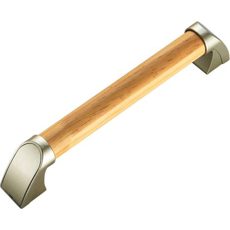 Barre d'appui de douche en bois, poignées d'équilibre de salle bains, main courante sécurité antidérapante, 17 pouces