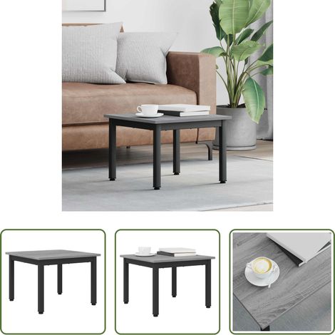 Table basse bois d'ingénierie - Table basse Gris Sonoma 50 x 50 x 36 cm Bois d'ingénierie (1/5)