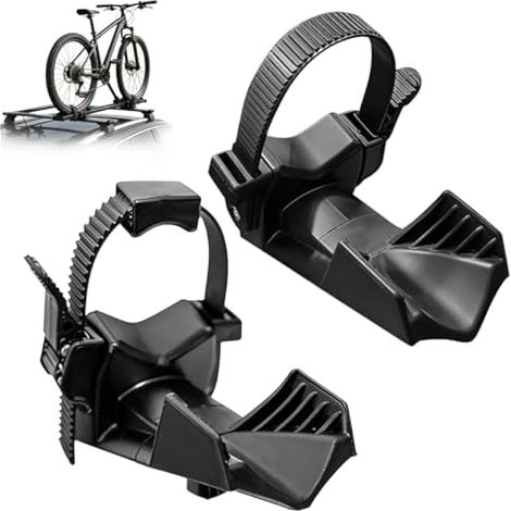 Support de Roue à Vélo, Lot de 2 Butoirs de Roue, Butées de Roue, Support de Fixation de Roue à Vélo de 3.11 Zoll pour Les VTT et Les vélos de Route, Aucun Outil (1/5)