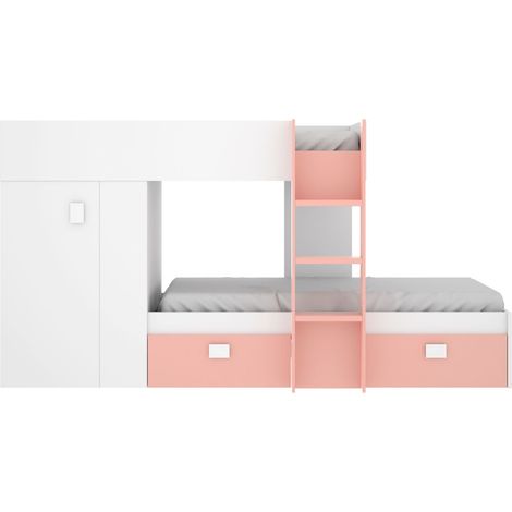 GROE Cama Tren blanco rosa (1/5)
