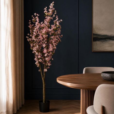 180cm Artificial Pink Cherry Tree - Premium Quality (1/4)