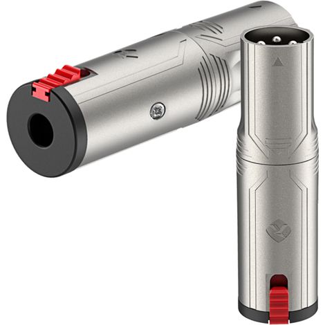 Adaptador Roxtone RA3XMJF XLR macho a jack estéreo hembra de 6,3 mm con bloqueo (1/5)