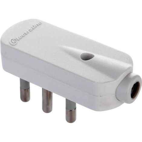 25 x SPINA SALVASPAZIO 16A 2P+T BIANCO FIG.7