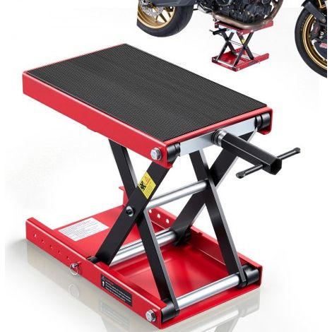 Cric de Moto à Ciseaux Pont Élevateur Portable Charge 499 kg (1/5)