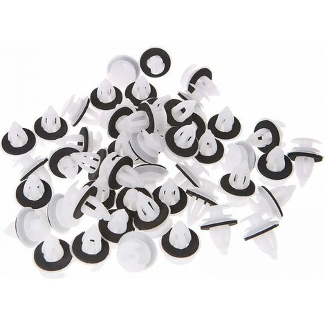 Sollbry 50Pcs Clips De Panneau De Porte De Voiture avec Bague D'étanchéité (1/3)