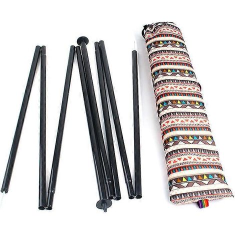 Accessoires pour tente : support de rideau de toit, tige de connexion en acier, renfort de porte, 2,1 m² + sac de rangement (1/5)