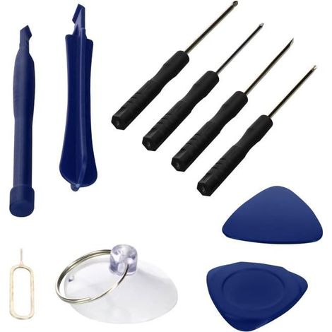 Kit Outils de Réparation Smartphone et Tablette avec 10 Pièces Haute Efficacité Noir (1/4)