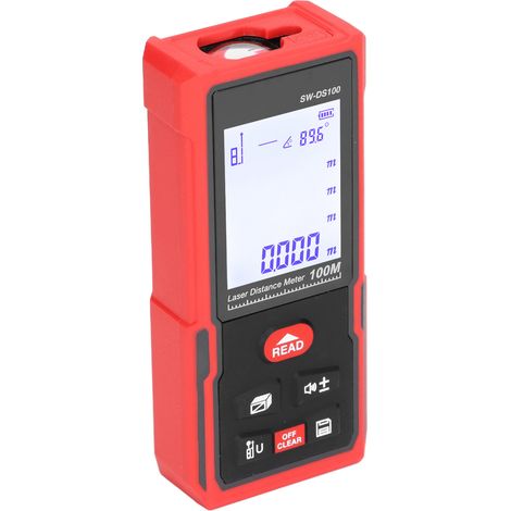 Télémètre laser infrarouge portatif SWDS100, mesure de distance haute précision, jauge de mesure portée 100m, outil de mesure numérique professionnel (1/5)