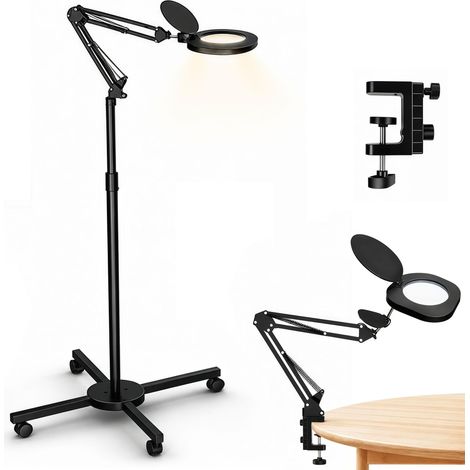 Lampe Cosmétique, Lampe Loupe x10 avec Soutien Température de Couleur 6500K (1/5)