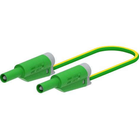 Electro PJP 2712-IEC-CD1-50V Messleitung Bananenstecker  50 cm Grün 1 St.