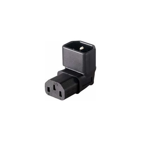 Adaptateur secteur IEC C14 vers C13 / PDU Plug TV LCD à montage mural à angle de 90 degrés (1/3)