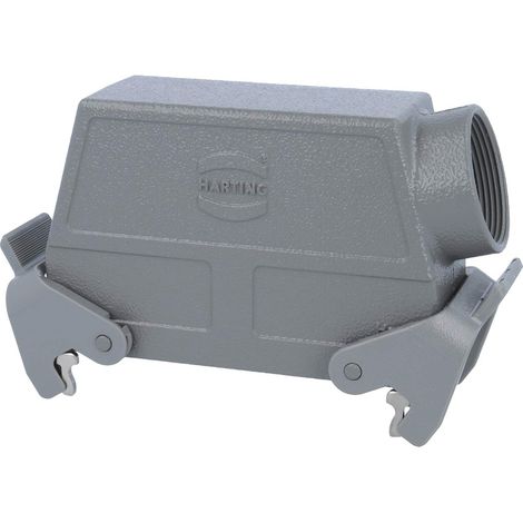 HARTING Han 24B Capot haut, 1xPG29 sortie de câble latérale, avec 2 étriers transversaux Presse-étoupe PG29 Plage de serrage 16,0 mm - 25,0 mm - 1 Stück (1/3)
