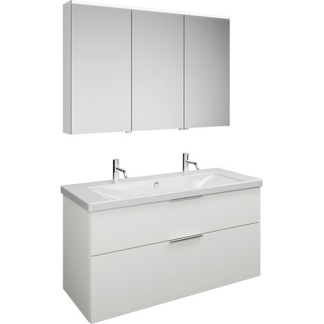 burgbad Eqio Set, bestehend aus Spiegelschrank links,
