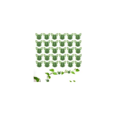 Lot de 30 Clips pour Plantes Grimpantes, Supports Muraux Discrets pour Fixation Vigne Lierre Clématite, Attaches Jardin Intérieur Extérieur (1/4)