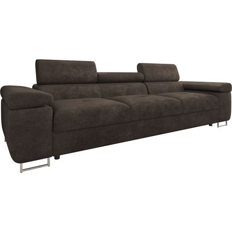 Sofá Comfivo Vinetum III, Lumo 40, 263x102x70cm, Tapiz, Patas: Metal, Plástico