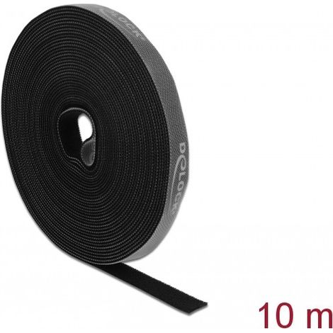 Nastro adesivo delock velcro tape 10 m 15 mm