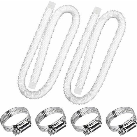 Green Mobility-Tuyau de Rechange pour Piscine de 1,25 po de diamètre pour piscines Hors Terre, Piscine avec Pince métallique pour Pompe de Filtre ou tuyaux de 3,2 cm 1,5 mètre de Long (Paquet de 2) (1/5)