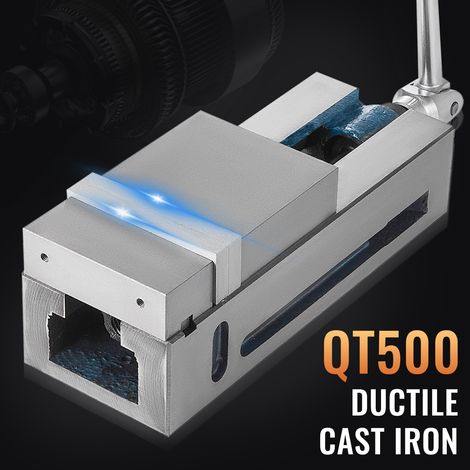 Étau de Perçage de Fraisage, Ouverture 120 mm Précision Étau de Serrage 19 KN d'établi Hauteur 100 mm Serre-Joint Établi Accessoire… (1/5)