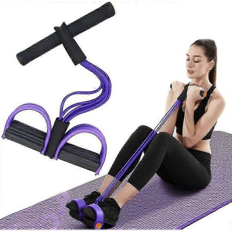 Corde de tension multifonctionnelle 2024, bande de résistance élastique à 6 tubes pour le yoga, corde de tension en latex naturel (1/5)