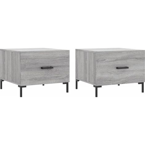 Maison Exclusive - Couchtische 2 Stk. Grau Sonoma 50x50x40 cm Hol