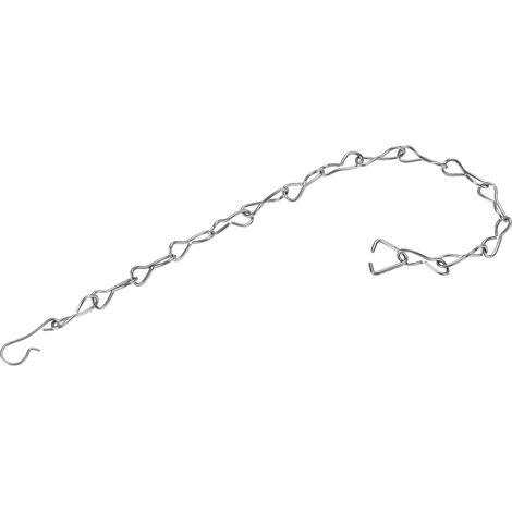 Chaînette de chasse d'eau 3 pièces sourcing map, levier poignée 22 cm, remplacement encastré, acier
