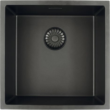 SOLIDO 2D-Spüle CAGRPP40BK-TU Black Line, Schwarz (1/5)